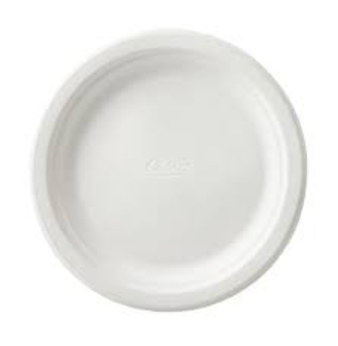 XPRO ROUND 2 PART PLATE 9'' WHITE 25'S